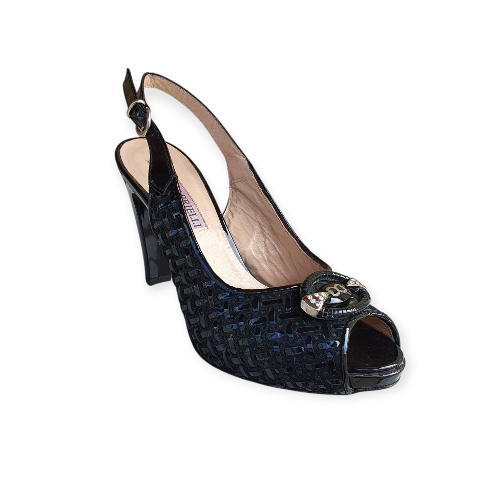 7523 Cam tek nero intrecciato